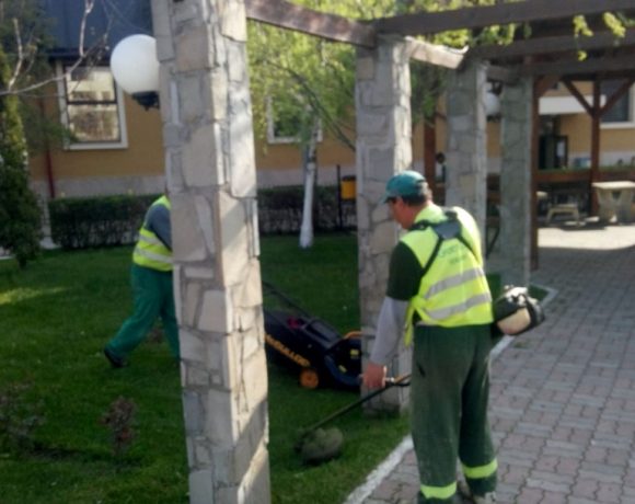 Lucrari intretinere spatiu verde Parc Primaria Voluntari